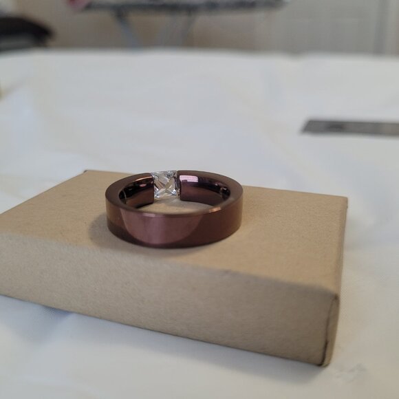 Inox 316L Stainless Men's Band Size 10 1/4 Copper Colored - Picture 4 of 10